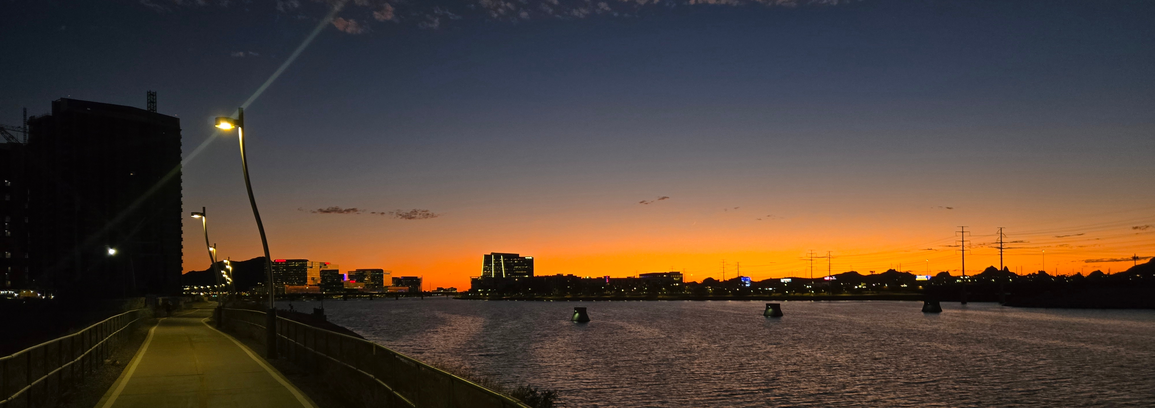 Sunset over Tempe Town Lake